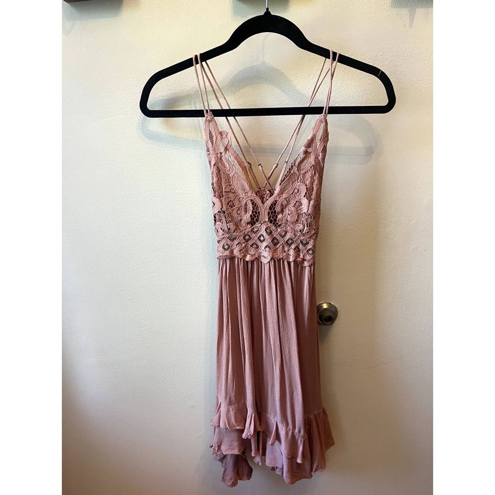 NWT Free People Adella Slip Rose Pink